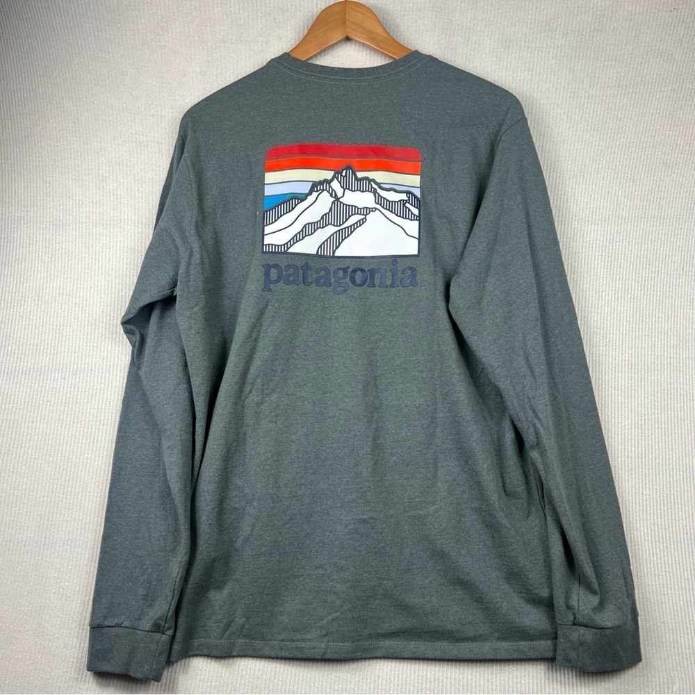 NWT Patagonia Men’s Long Sleeved Line Logo Ridge Responsibility-Tee T-Shirt
